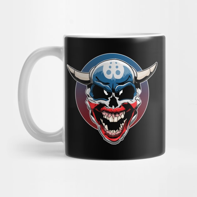 Evil Demon Clown Skull by TMBTM